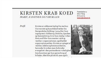 Sognepr�st Kirsten Krab Koed